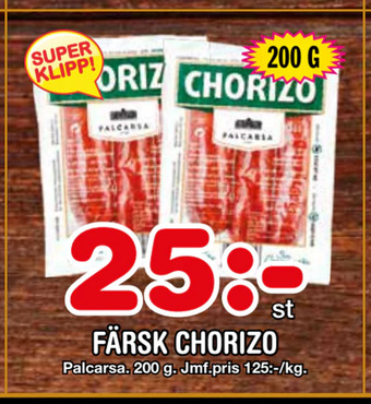 Nya Pulsen Färsk chorizo erbjuda