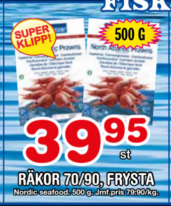 Nya Pulsen Räkor 70/90, frysta erbjuda