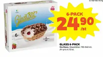 Sia Glass Glass 6-pack 780-840ml
