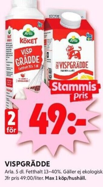 ICA Kvantum VISPGRÄDDE Arla erbjuda