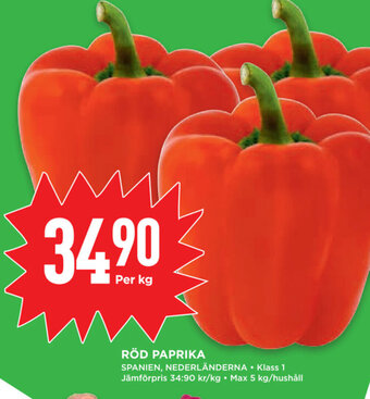 Willys Hemma RÖD PAPRIKA erbjuda