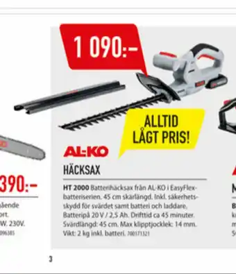 Al-Ko Häcksax
