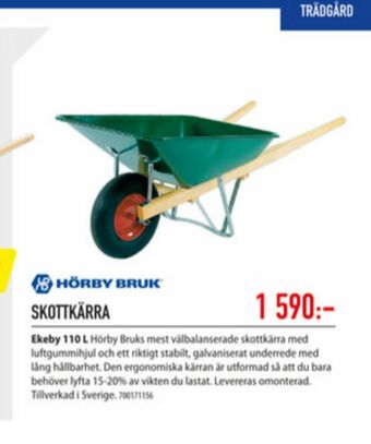 Järnia Hörby Bruk Skottkärra erbjuda