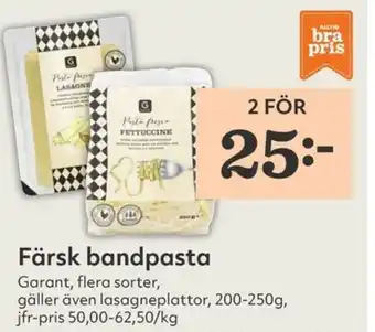 Hemköp Garant Färsk banpasta 200-250g erbjuda