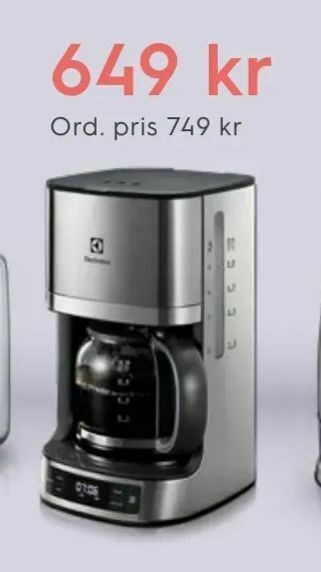 Electrolux Home Kaffebryggare ekf7700 erbjuda
