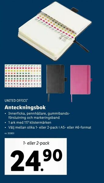 Lidl Anteckningsbok erbjuda