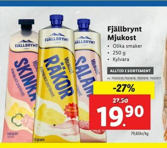 Lidl Fjällbrynt Mjukost erbjuda