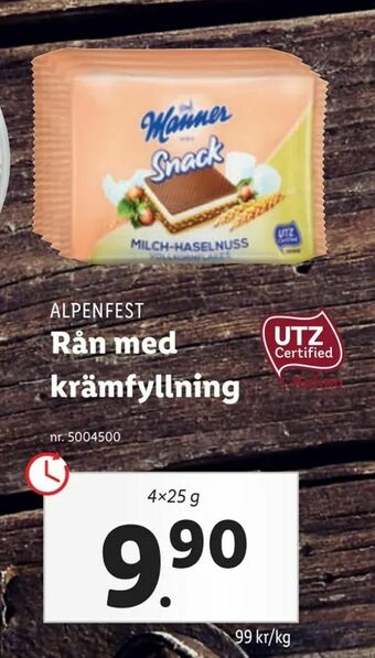 Lidl Rån med krämfyllning erbjuda