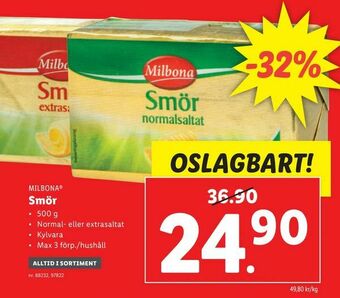 Lidl Smör erbjuda