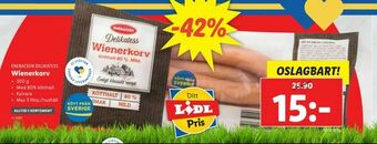 Lidl Wienerkorv erbjuda