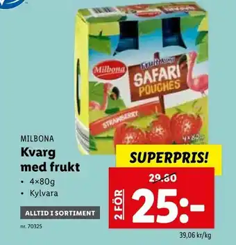 Lidl Kvarg med frukt erbjuda