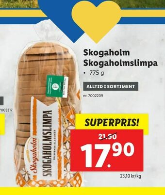 Lidl Skogaholm Skogaholmslimpa erbjuda
