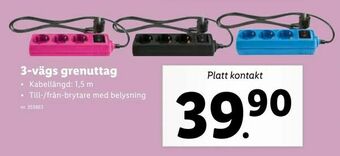 Lidl 3-vägs grenuttag erbjuda