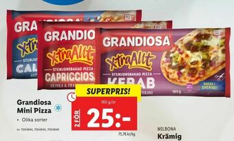 Lidl Grandiosa Mini Pizza erbjuda