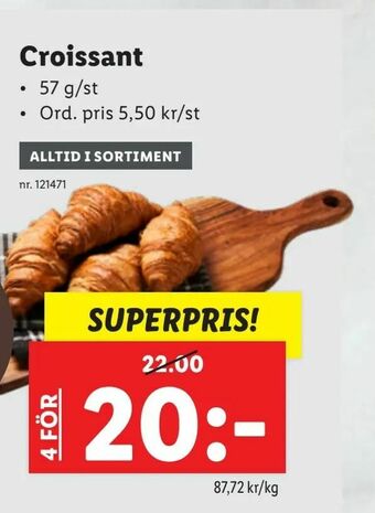 Lidl Croissant erbjuda