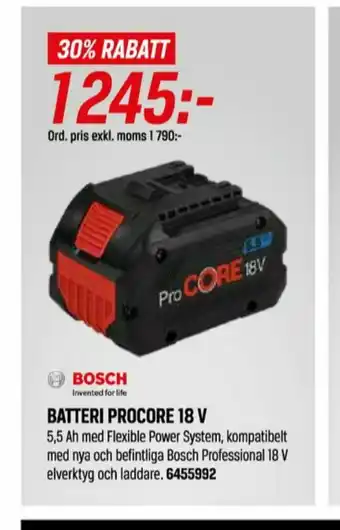 Tools Bosch Batteri erbjuda