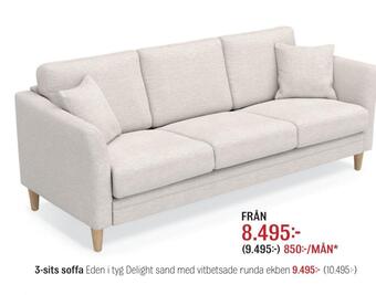 Mio 3-sits soffa erbjuda