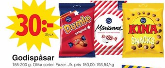 Matöppet Godispåsar erbjuda