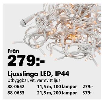 Biltema Ljusslinga led, ip44 erbjuda