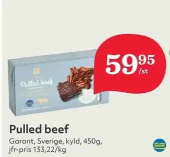Hemköp Garant Pulled beef 450g erbjuda