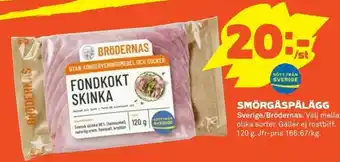 Coop Brödernas Smörgåspålägg 120g erbjuda