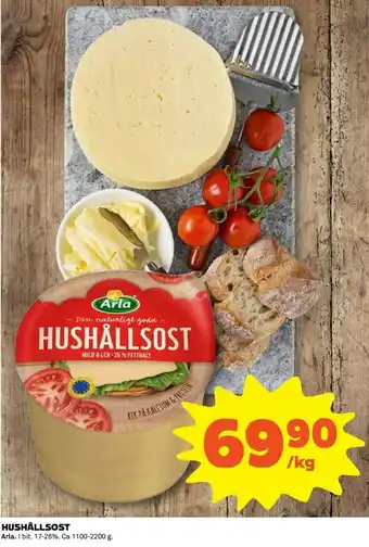 Coop Arla Hushållsost 1,1-2,2kg erbjuda
