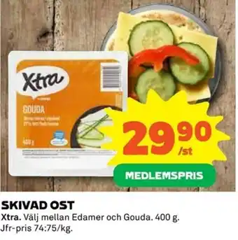 Coop Xtra Skivad Ost 400g erbjuda