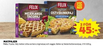 Coop Felix Matpajer erbjuda