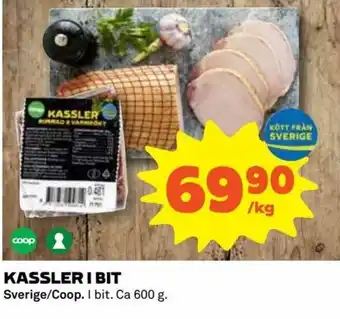 Coop Konsum Coop Kassler I Bit 600g erbjuda