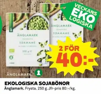 Coop Konsum Änglamark Ekologiska Sojabönor 250g erbjuda