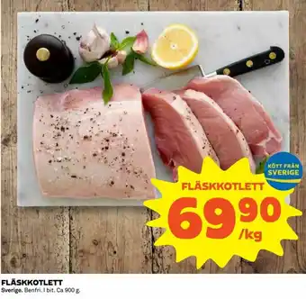 Coop Daglivs Fläskkotlett 900g erbjuda