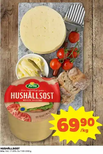 Coop Daglivs Arla Hushållsost 1,1-2,2kg erbjuda