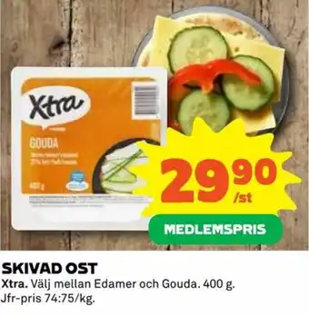 Xtra Skivad Ost 400g