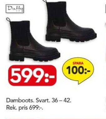 Bo Ohlsson Damboots. Svart. 36-42 erbjuda