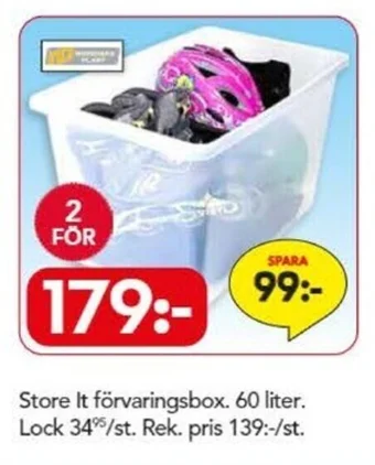 Bo Ohlsson Store It förvaringsbox. 60 liter erbjuda