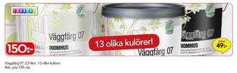 Bo Ohlsson Väggfärg 07. 2,5 liter. erbjuda