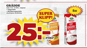 Nya Pulsen Grädde erbjuda