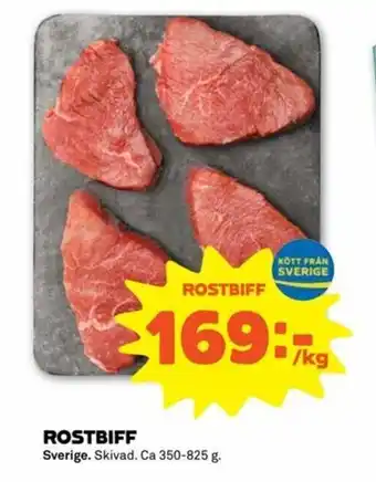 Stora Coop Sverige Rostbiff 350-825g erbjuda
