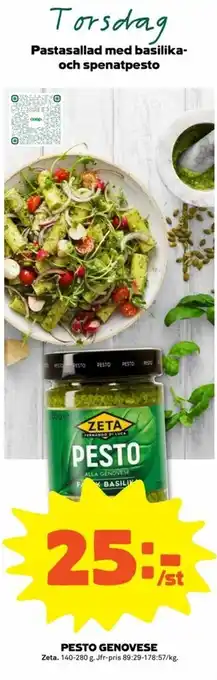 Stora Coop Zeta Pesto Genovese 140-280g erbjuda