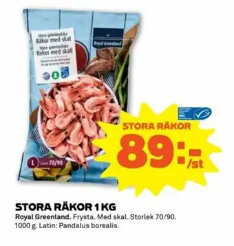 Stora Coop Royal Greenland Stora Räkor 1kg erbjuda