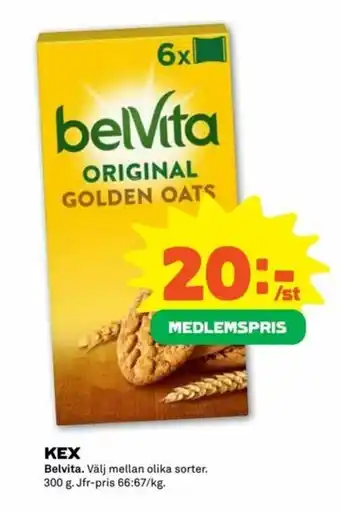 Stora Coop Belvita Kex 300g erbjuda