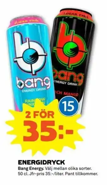 Stora Coop Bang Energy Energidryck 50cl erbjuda