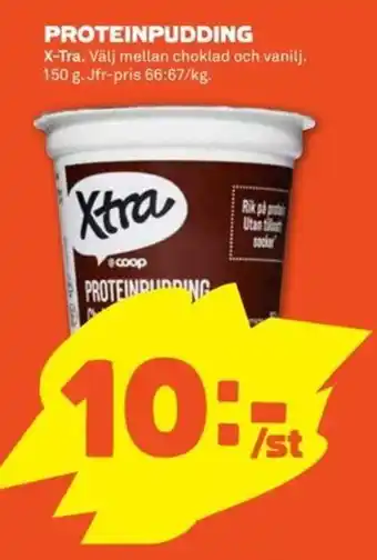 Stora Coop Xtra Proteinpudding 150g erbjuda