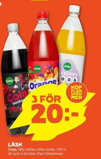 Stora Coop Coop Läsk 150cl erbjuda