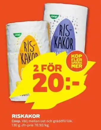 Stora Coop Coop Riskakor 130g erbjuda