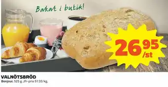 Bonjour Valnötsbröd 525g