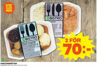 Coop Bistro Portionsrätter 400g