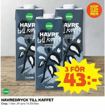 Coop Havredryck Till Kaffet 1iter
