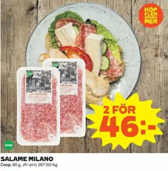 Coop Salami 80g