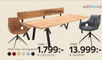 XXXLutz Stol/styck erbjuda